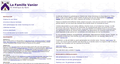 Desktop Screenshot of famillevanier.ca